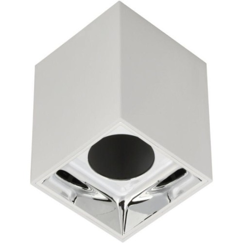 Светильник точечный IEK LIGHTING 4112 GU10 накладной поворотный бел./хром пласт.  LT-UPB0-4112-GU10-1-K23