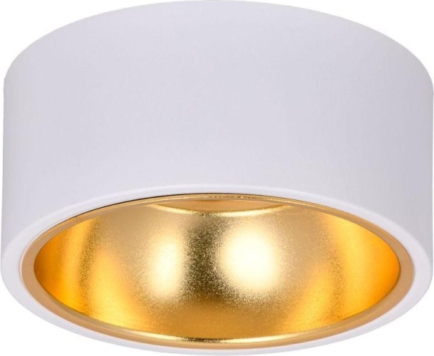 Светильник точечный IEK LIGHTING 4017 GX53 накладной под лампу бел./золото  LT-UPB0-4017-GX53-1-K55