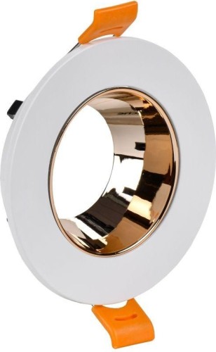 Светильник точечный IEK LIGHTING 4106 GU10 встраиваемый поворотный бел./золото плас LT-UVB0-4106-GU10-1-K22