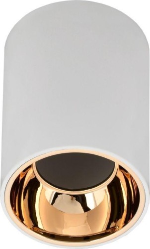 Светильник точечный IEK LIGHTING 4111 GU10 накладной поворотный бел./золото пласт.  LT-UPB0-4111-GU10-1-K22