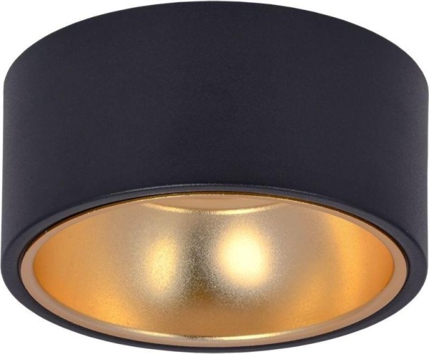 Светильник точечный IEK LIGHTING 4017 GX53 накладной под лампу черн./золото  LT-UPB0-4017-GX53-1-K57