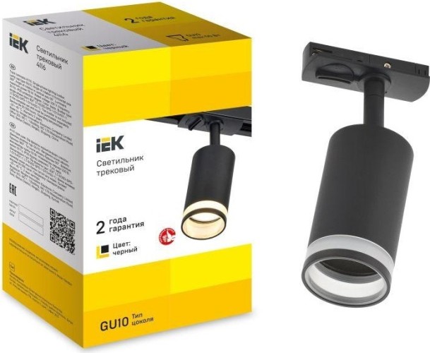 Светильник трековый IEK LIGHTING 4116 GU10 декоративный поворотный черн.  LT-USB0-4116-GU10-1-K02 - изображение 3