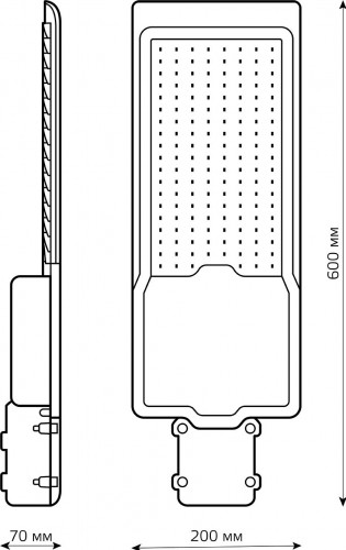 Светильник уличный GAUSS LED Avenue 200W 20000lm 5000K 190-250V КСС "Ш" ip65 629534302 - изображение 3