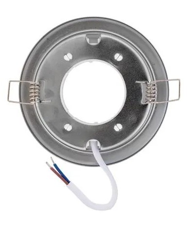 Светильник встраиваемый REXANT 608-002 GX53 хром, пластиковое кольцо - изображение 3