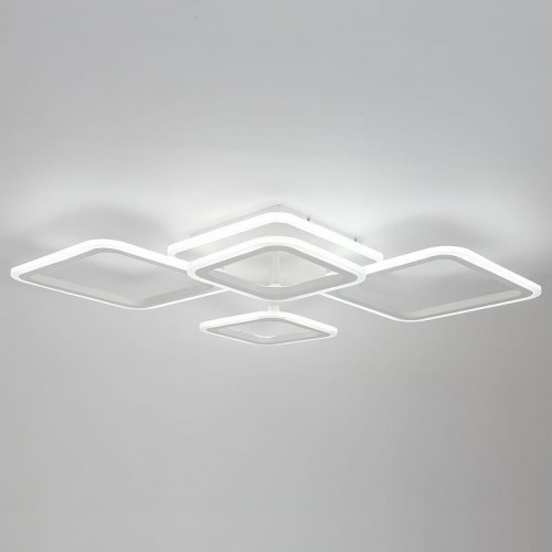 Светодиодная диммируемая люстра GLANZEN LED-0120-SQUARE-white с пультом управления - изображение 4