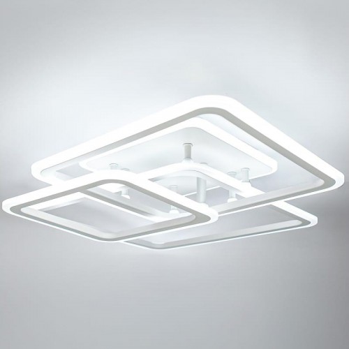 Светодиодная диммируемая люстра GLANZEN LED-0090-SQUARE-white с пультом управления - изображение 3