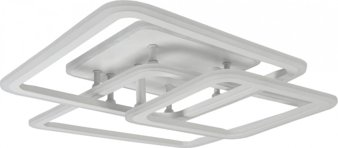 Светодиодная диммируемая люстра GLANZEN LED-0090-SQUARE-white с пультом управления