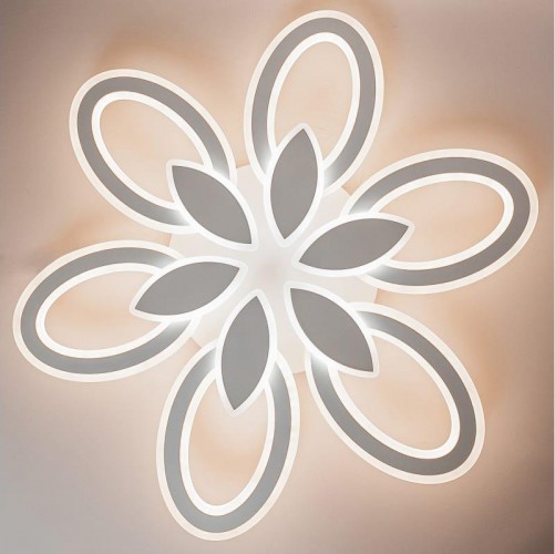 Светодиодная диммируемая люстра GLANZEN LED-0120-CAMELIA-white с пультом управления - изображение 2