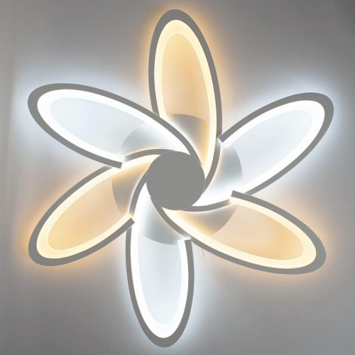 Светодиодная диммируемая люстра GLANZEN LED-0090-SATURN-white с пультом управления - изображение 3