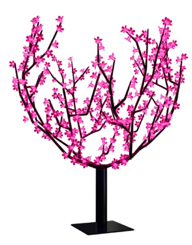 Светодиодное Дерево Сакура Neon-Night 531-128 высота 2,4м, диаметр кроны 2,0м, розовые светодиод