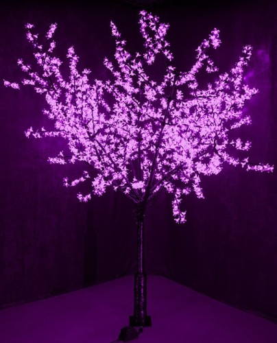 Светодиодное Дерево Сакура Neon-Night 531-126 высота 2,4м, диаметр кроны 2,0м, фиолетовые диоды - изображение 2