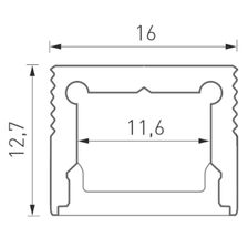 Алюминиевый профиль SWG Design LED LS1613, 2500 мм, анодированный 010363 - изображение 4