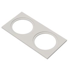 Рамка двойная для SWG MINI COMBO, квадратная, белая 010301 - изображение 2