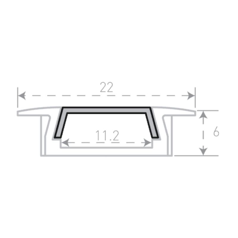 Профиль алюминиевый SWG RC-2206-BL 020195 - изображение 5