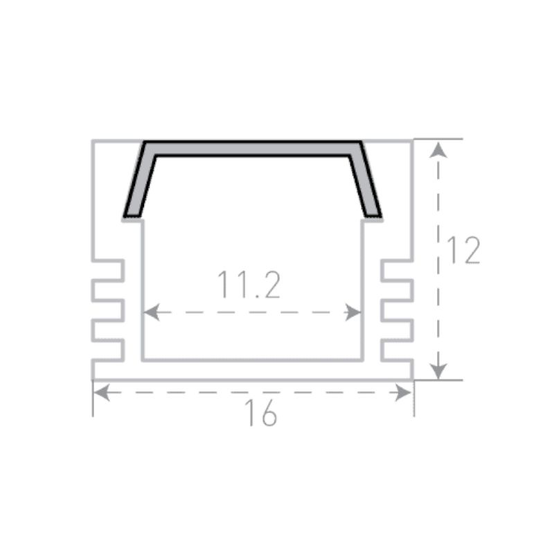 Профиль алюминиевый SWG SF-1612-BL 020194 - изображение 11