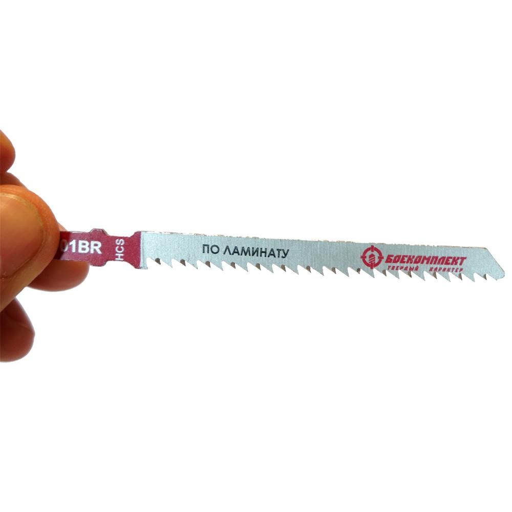 Пилки для лобзика по ламинату T101BR, 2 шт, 100х74мм, шаг зуба 2,5мм, чистый обратный рез, HCS, БОЕК - изображение 3