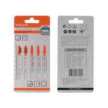 Пилки для лобзика по металлу T118G, 2 шт, 76х51мм, шаг зуба 0,8мм, тонкий прямой рез, HSS, Sturm! - изображение 2