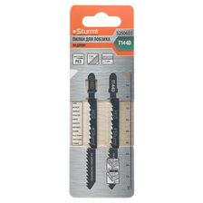 Пилки для лобзика по дереву T144D, 2 шт, 100х75мм, шаг зуба 4мм, быстрый прямой рез, HCS, Sturm! - изображение 3