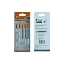 Пилки для лобзика по дереву T301CD, 5 шт, 115x90мм, шаг зуба 3мм, чистый прямой рез, HCS, Sturm! - изображение 6