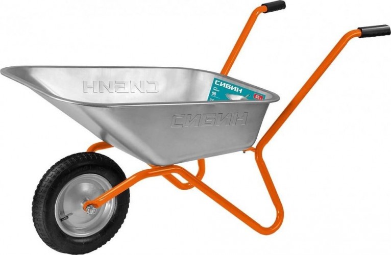 Тачка садовая Сибин СТ-11 одноколесная, 90 кг 39908_z01