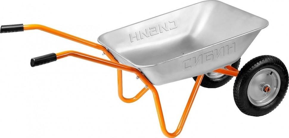 Тачка садовая Сибин СТ-21 двухколесная, 100 кг 39909_z01 - изображение 2