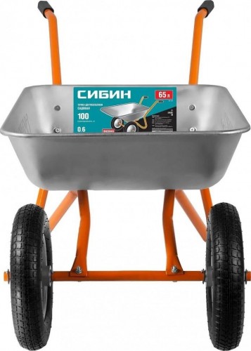 Тачка садовая Сибин СТ-21 двухколесная, 100 кг 39909_z01 - изображение 3