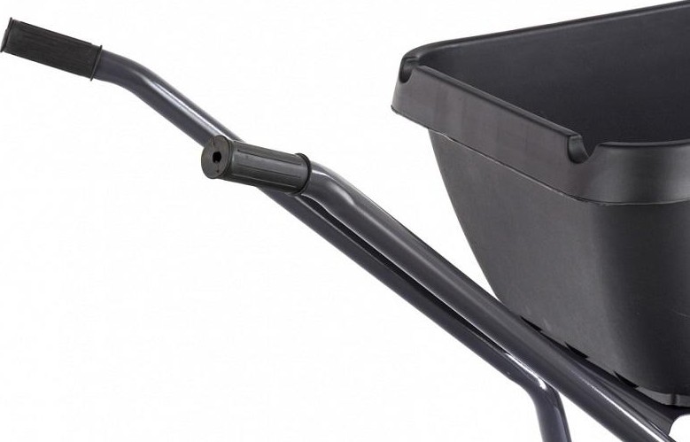 Тачка садово-строительная СИБРТЕХ 68919 с пластиковым корытом, 175 кг, 90 л. - изображение 4