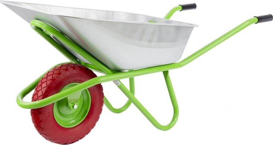 Тачка садово-строительная СИБРТЕХ 68968 с PU колесом, 180 кг, 90 л.