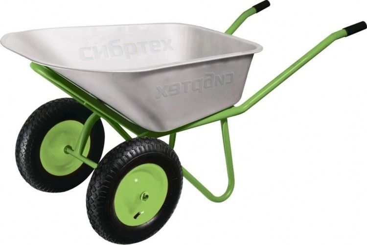 Тачка садово-строительная СИБРТЕХ 689643 230 кг, 90 л.