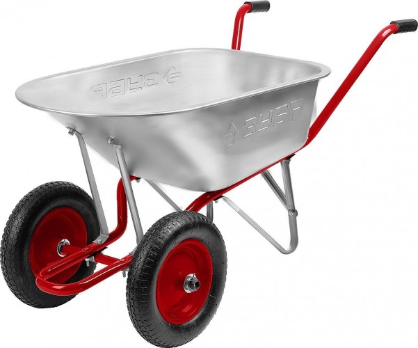 Тачка садово-строительная ЗУБР Т-21 двухколесная, 180 кг 39952 - изображение 5