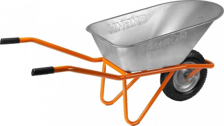 Тачка строительная Сибин СТ-12 одноколесная, 180 кг 39904_z01 - изображение 3