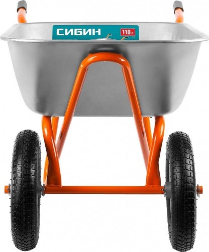 Тачка строительная Сибин СТ-22 двухколесная, 200 кг 39905_z01 - изображение 2