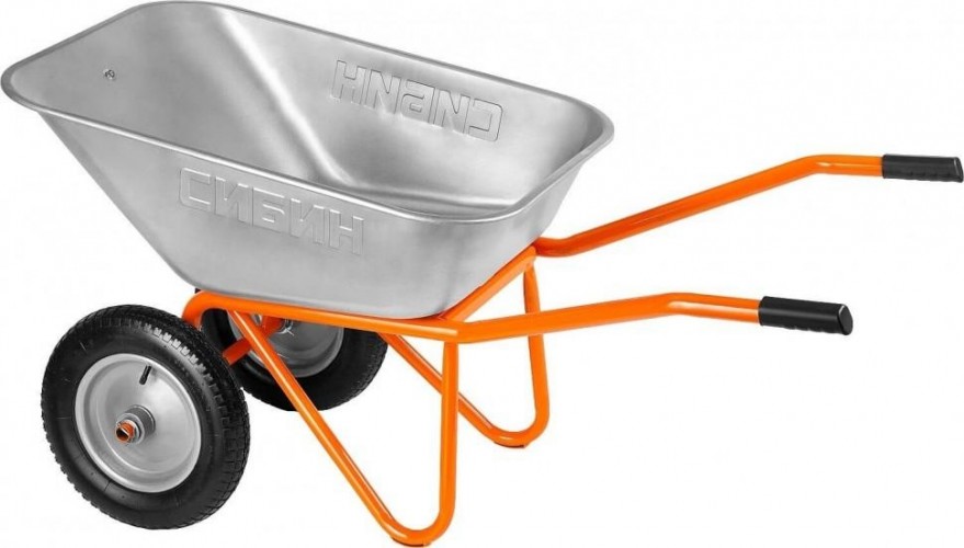 Тачка строительная Сибин СТ-22 двухколесная, 200 кг 39905_z01 - изображение 4