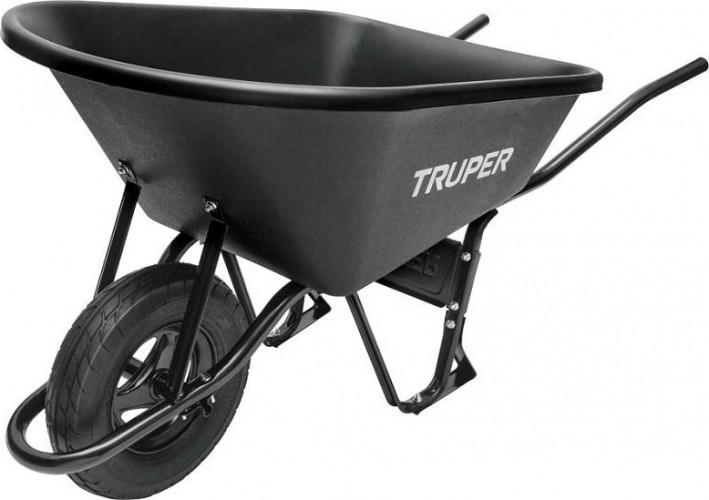 Тачка строительная TRUPER CAT-60PL пластиковое корыто 11777