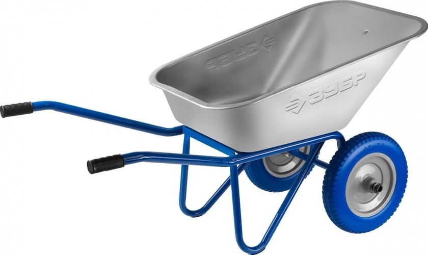 Тачка строительная ЗУБР ПТ-300 ПРОФЕССИОНАЛ двухколесная, 240 кг 39911_z01 - изображение 4