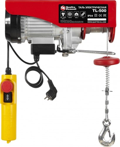 Таль электрическая QUATTRO ELEMENTI TL- 500 793-695 - изображение 4