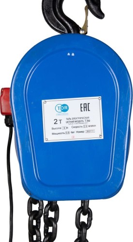 Таль электрическая цепная TOR DHP 2т  6м 1282062 1282062 - изображение 2