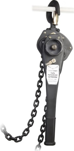 Таль рычажная WiederKraft WDK-HSH-VT15X4 грузоподъёмность 1500кг, цепь 4,5 метра в0000118374 - изображение 2
