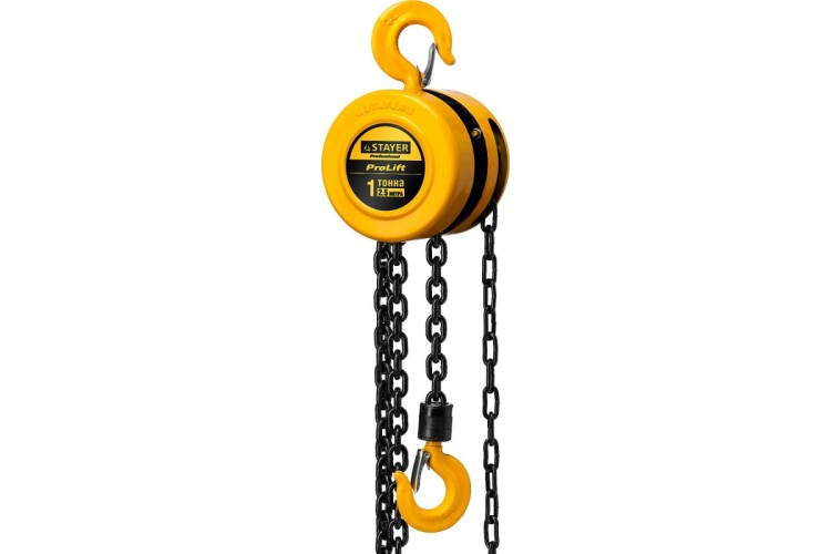 Таль цепная шестеренная STAYER PROLift profi 4308-1, 1т / 2,5м 4308-1_z01