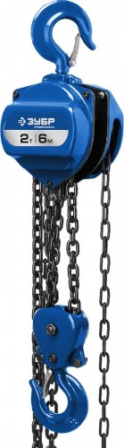 Таль цепная ЗУБР Профессионал "ТШ-2-6" шестеренная, 2т / 6м 43082-2_z01