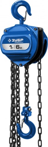 Таль цепная ЗУБР Профессионал "ТШ-1-6" шестеренная, 1т / 6м 43082-1_z01