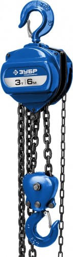 Таль цепная ЗУБР Профессионал "ТШ-3-6" шестеренная, 3т / 6м 43082-3_z01