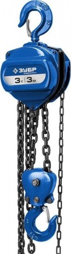 Таль цепная ЗУБР Профессионал "ТШ-3-3" шестеренная, 3т / 3м 43081-3_z01