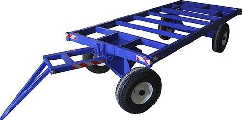 Тележка большегрузная каркасная Rusklad БТ 1 К (1250х2000мм, груз.3000кг) литые колеса 455 мм - изображение 2