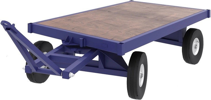 Тележка большегрузная Rusklad БТ 2 Н 1250 х 2500 мм, настил фанера, без колес БТ 2 Н б/к - изображение 2