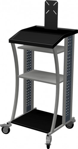 Тележка диагностическая открытая FERRUM 06.202-9007 серый металик, 590х550х1060 мм