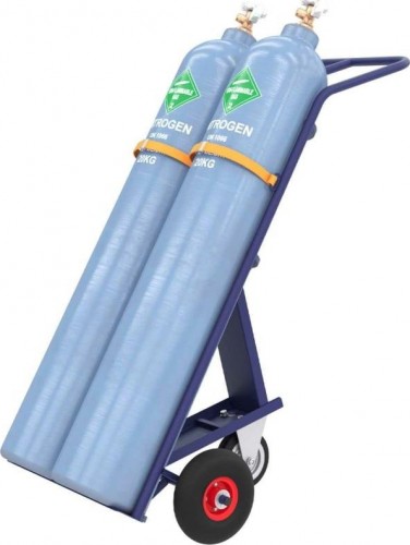 Тележка для баллона Rusklad ГБ 2 ремень, г/п 220 кг, пневмо колеса ГБ 2 пневмо РЕМЕНЬ