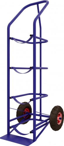 Тележка для перевозки 4 х баллонов с водой Rusklad ВД 4 пневматические колеса, 1352х560х576 мм ВД 4 пневмо - изображение 2