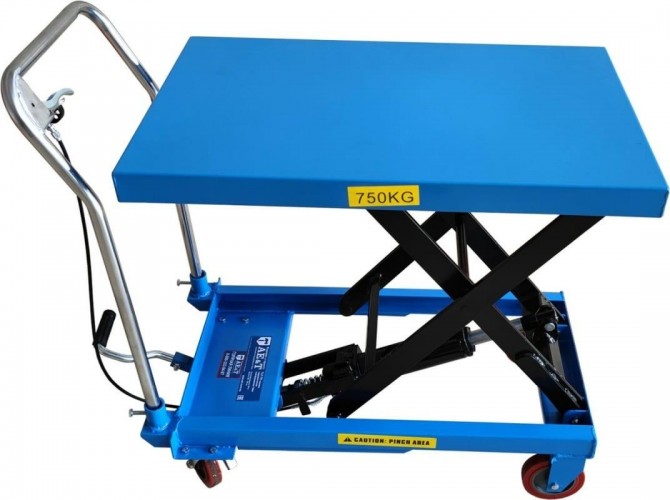 Тележка гидравлическая AE&T TLF-75 платформенная 750кг