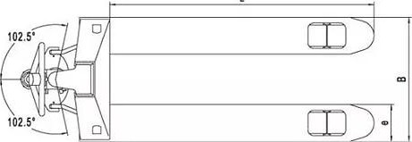 Тележка гидравлическая NOBLELIFT АС20 3mm 540x1150, PU+PU, tandem НФ-00004439 - изображение 3